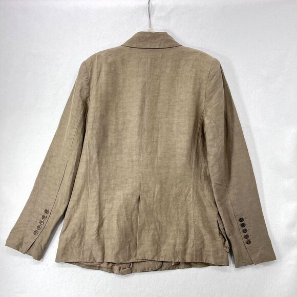 L.A.M.B. by Gwen Stefani Moto Blazer Size 10 in Taupe - Picture 2 of 15